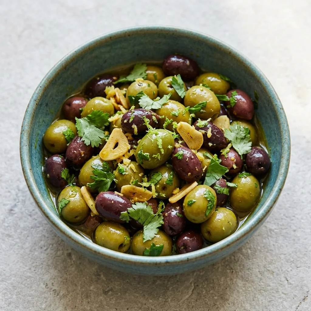 Cilantro-Lime Marinated Olives