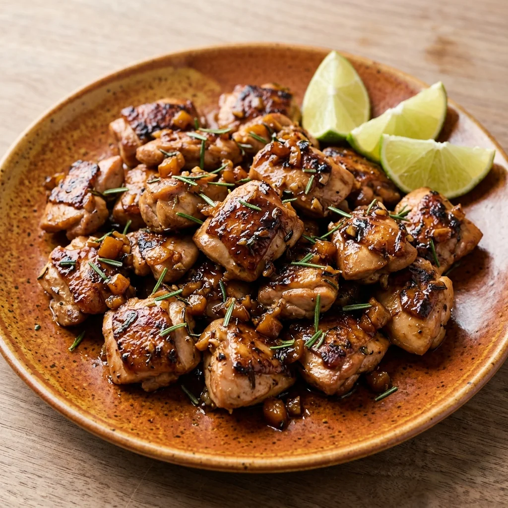 Garlic-Rosemary Mango Chicken Bites