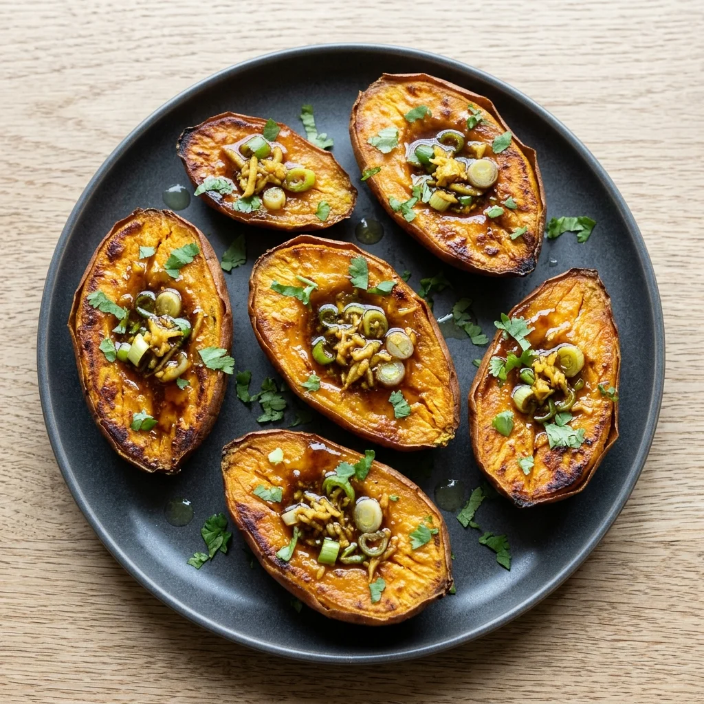 Ginger-Scallion Mini Stuffed Sweet Potatoes