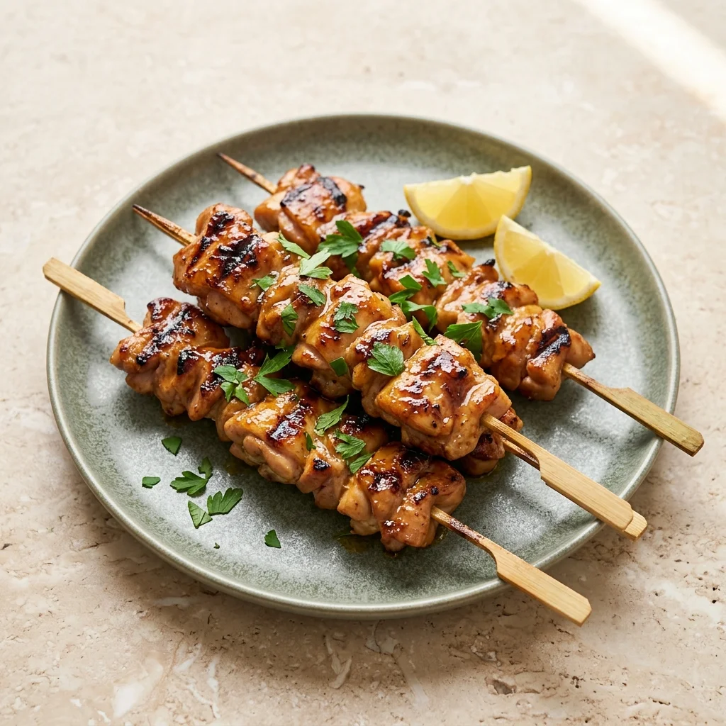 Honey Garlic Chicken Skewers