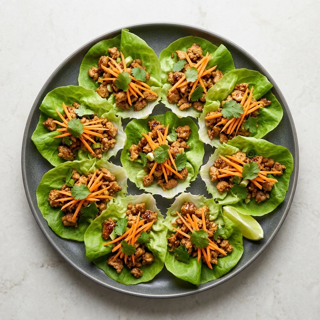 Maple & Apple Cider Glazed Turkey Lettuce Cup Bites