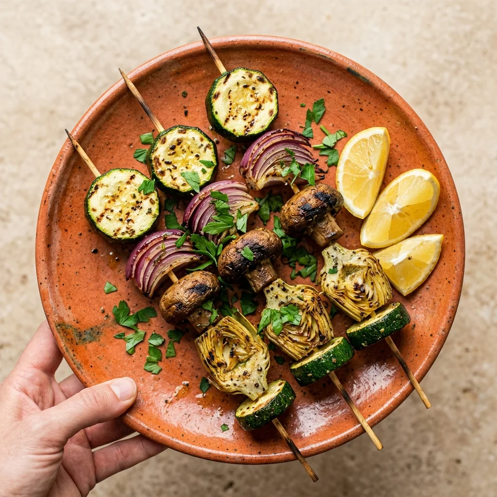 Mediterranean Veggie Skewers