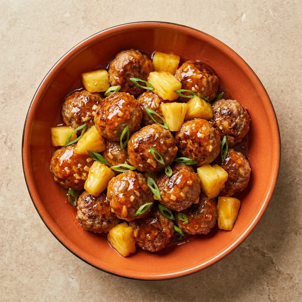 Cassava Flour Sweet and Sour Meatballs