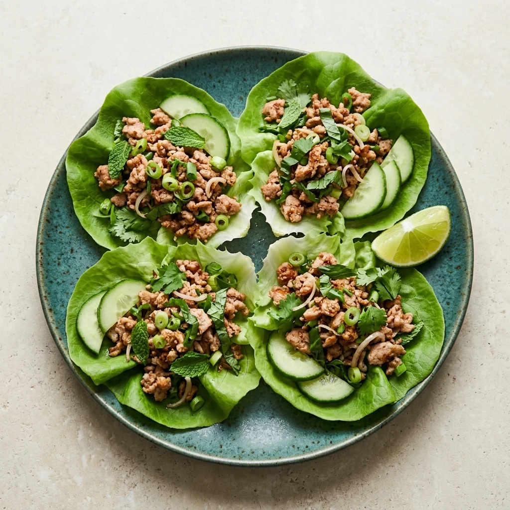 Thai-Style Larb Lettuce Wraps