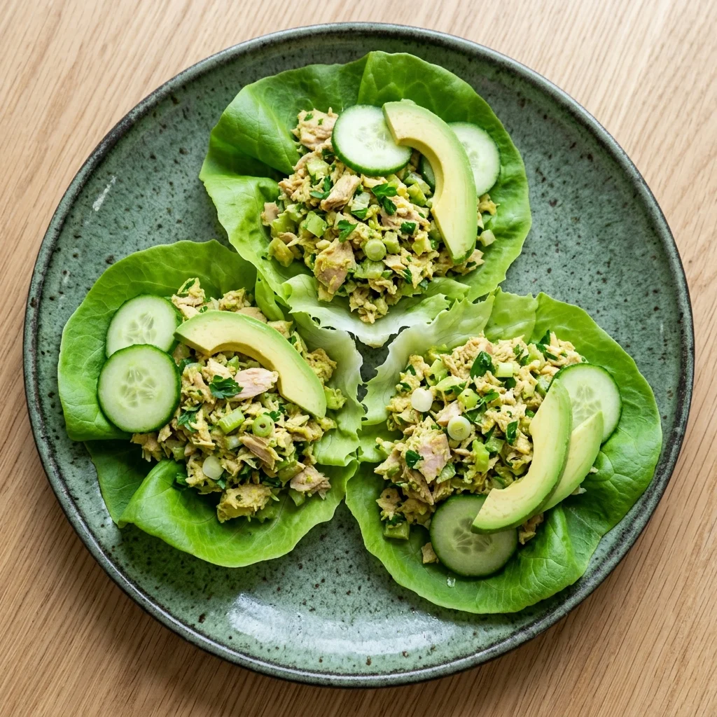 Tuna Salad Lettuce Wraps
