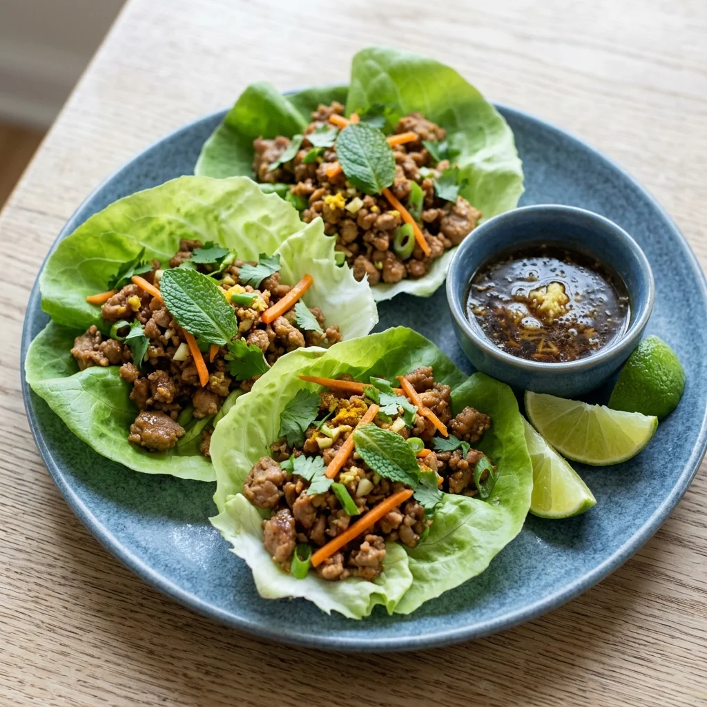 Vietnamese Pork Lettuce Wraps