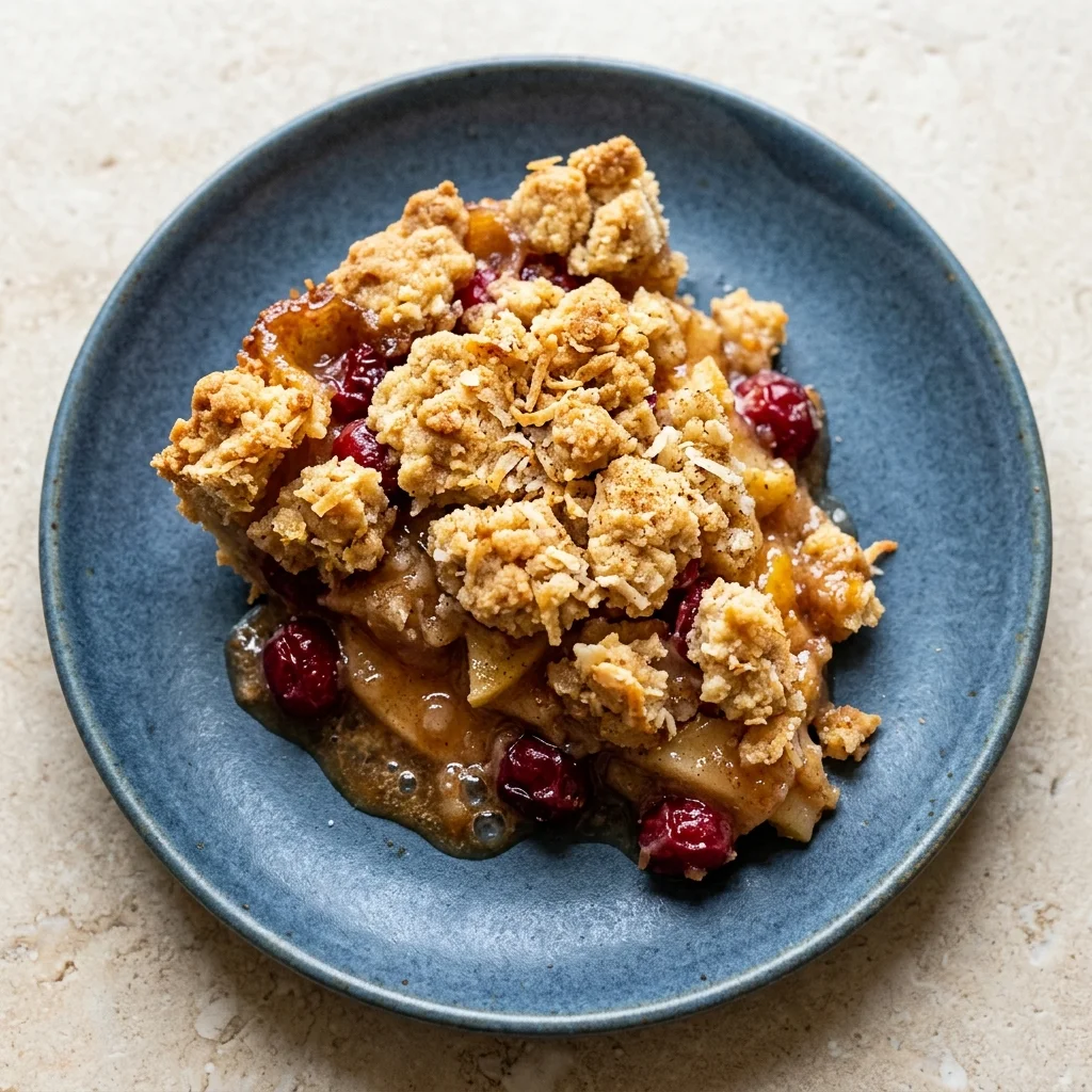 Apple Cranberry Crumble