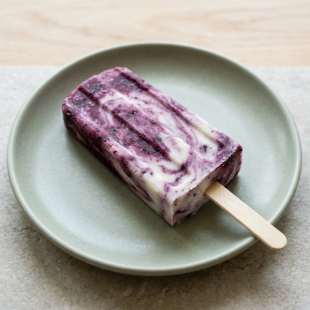 Blueberry Coconut Popsicles