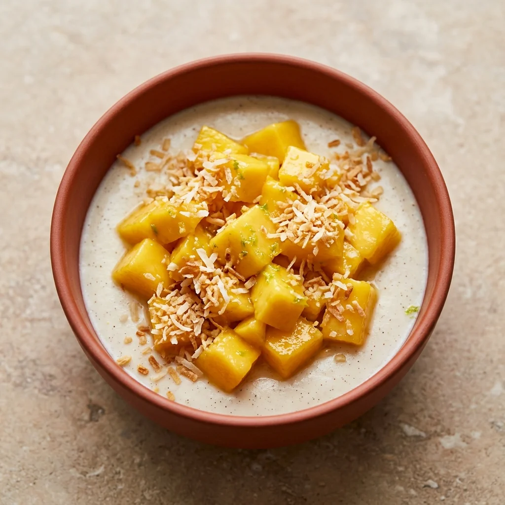 Mango Coconut Pudding