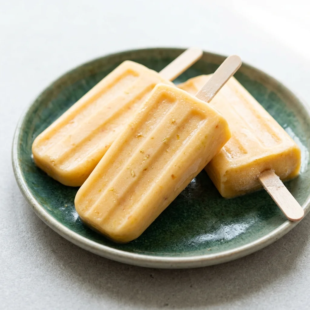 Peach Coconut Popsicles