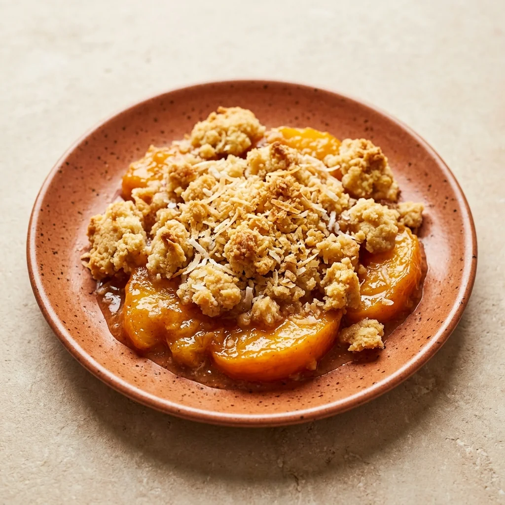 Peach & Coconut Crumble