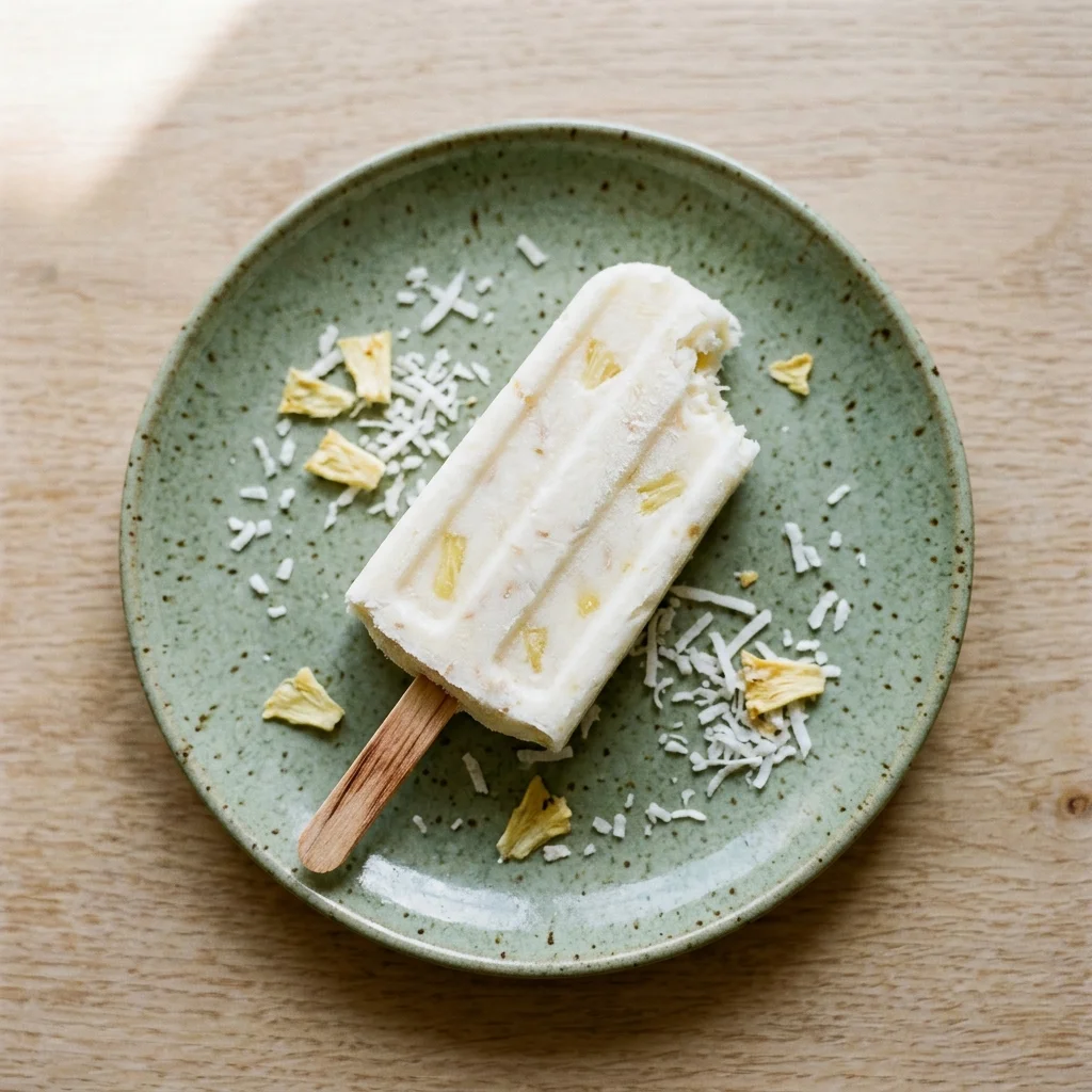 Pineapple Coconut Popsicles