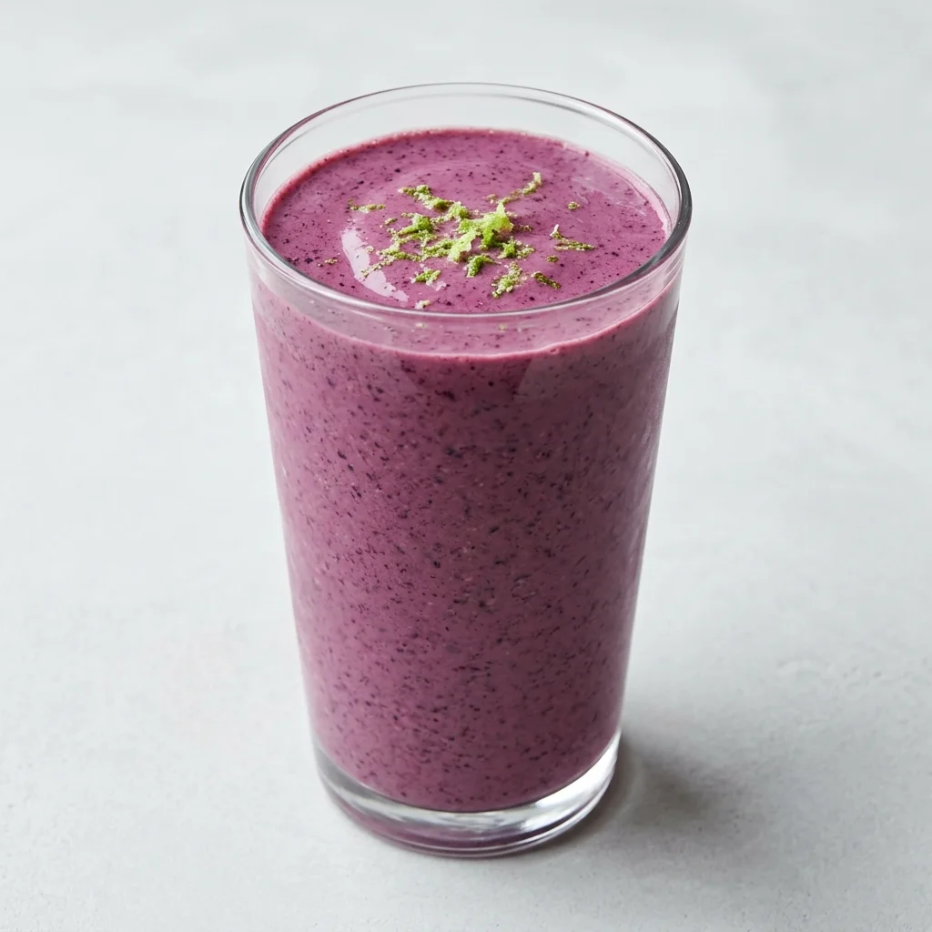 Blueberry-Ginger Avocado Lime Smoothie