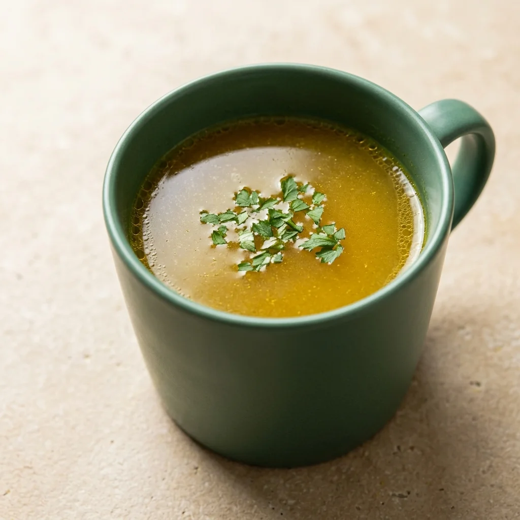 Ginger-Garlic Bone Broth Sipper