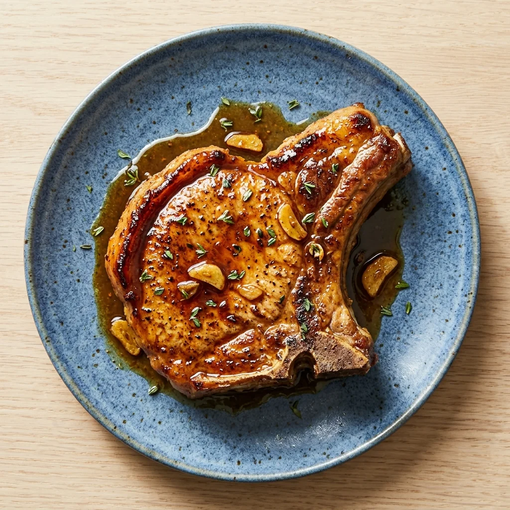 Apple Cider Glazed Pork Chops