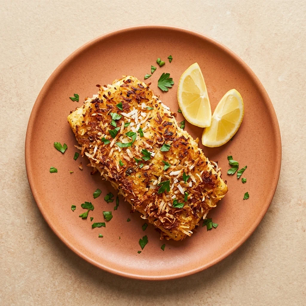 Coconut Crusted Halibut