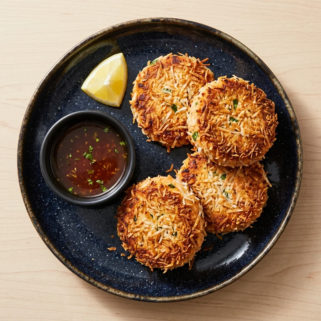 Coconut Crusted Salmon Cakes