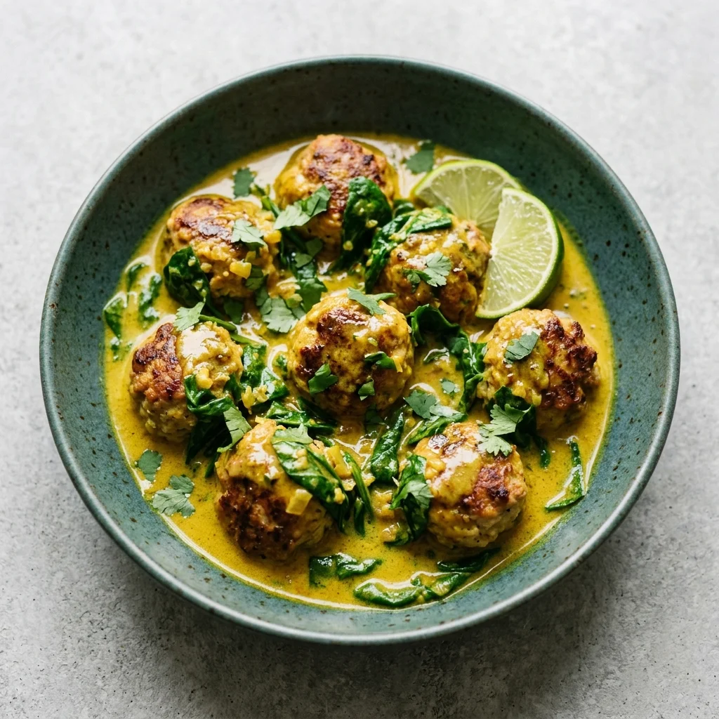 Coconut Curry Chicken Meatballs