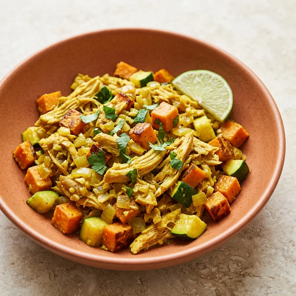 Coconut-Turmeric Chicken Hash