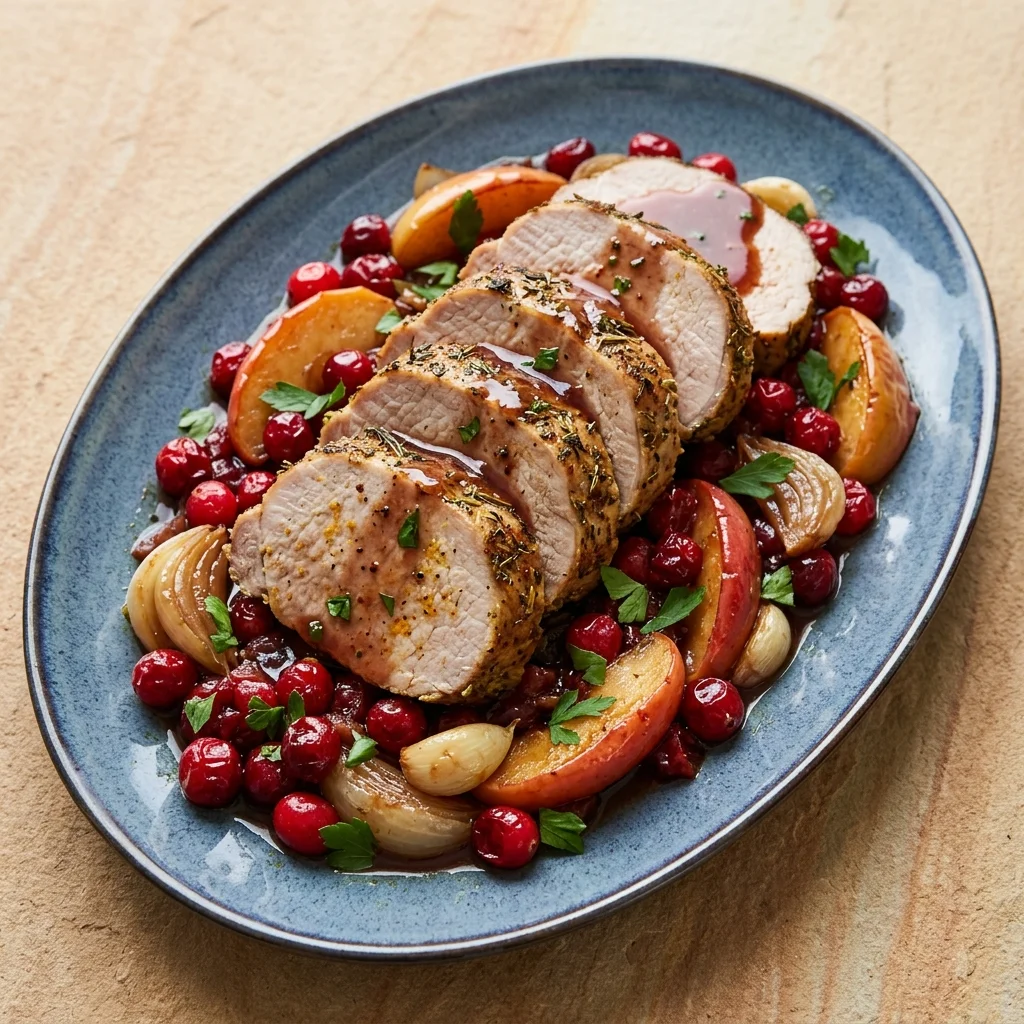 Cranberry Apple Roast Pork Loin
