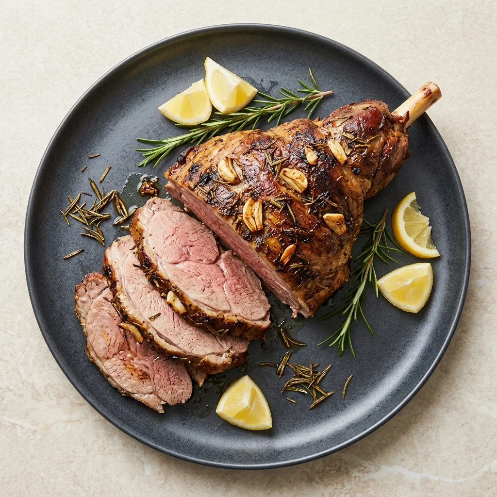 Garlic & Rosemary Roast Leg of Lamb