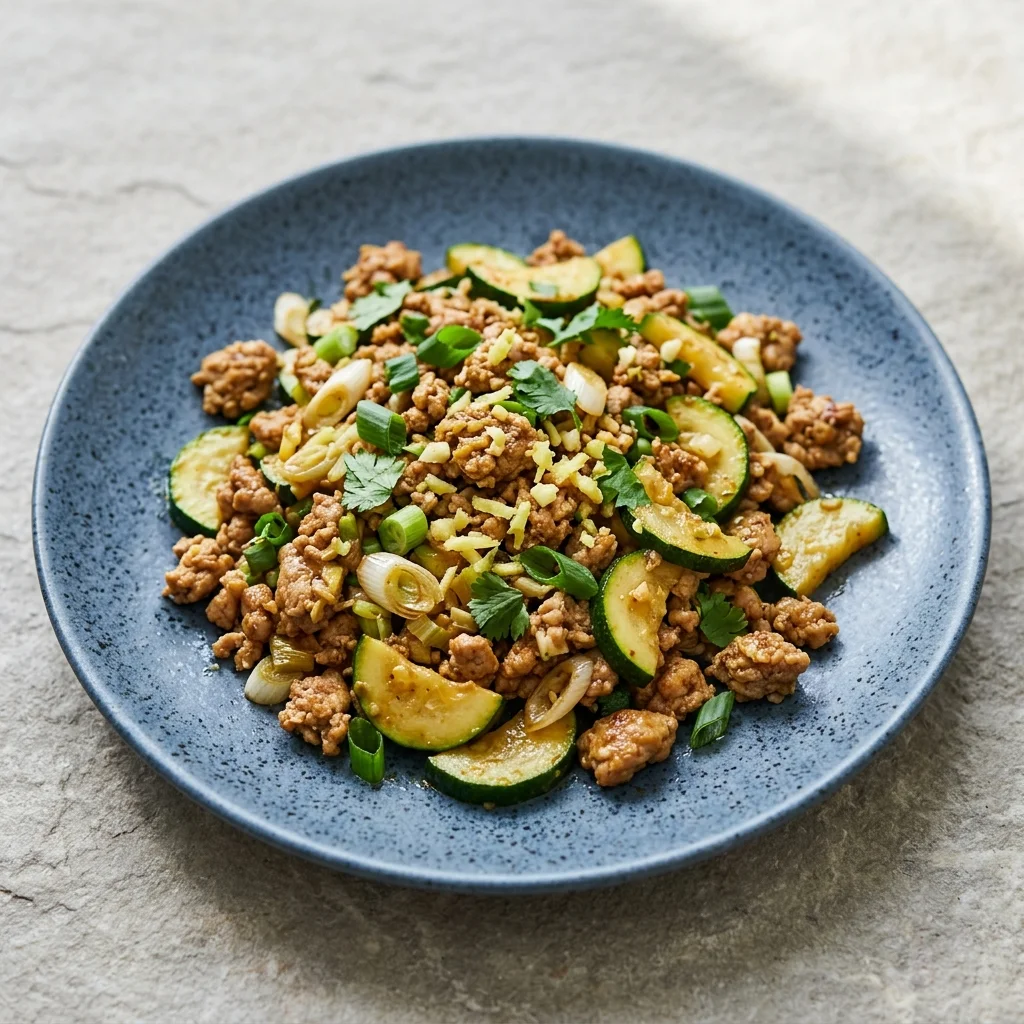Ginger-Scallion Turkey Skillet