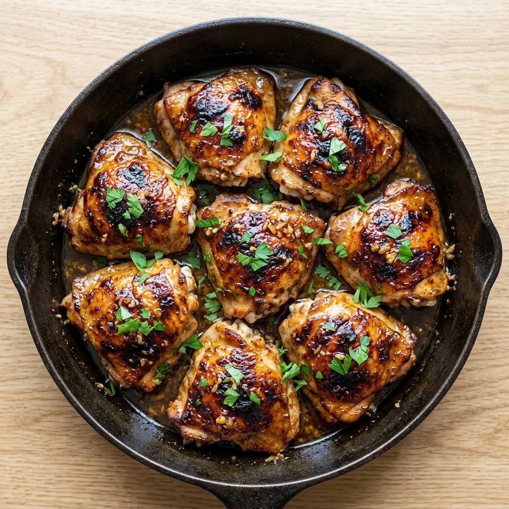 Honey-Garlic Roast Chicken Thighs