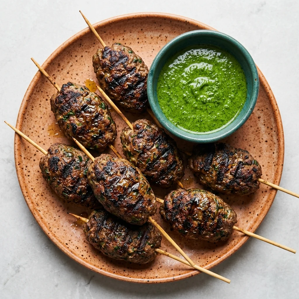 Lamb Koftas with Fresh Mint