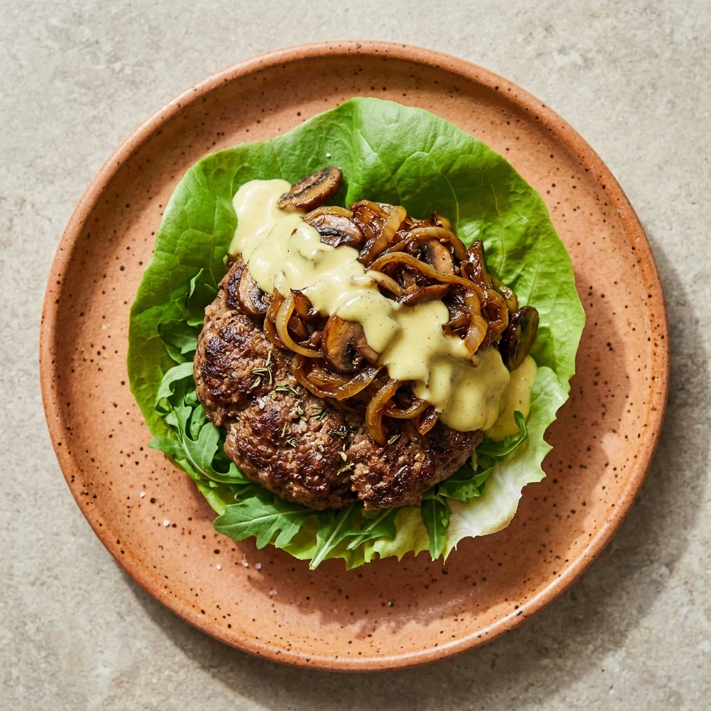 Mushroom & Caramelized Onion Burger