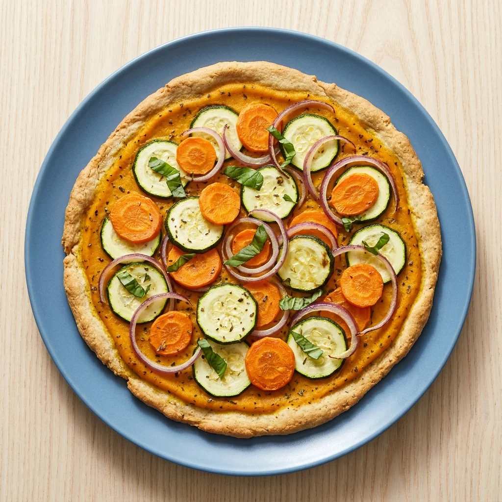 Cassava Crust Pizza with Pumpkin Sauce