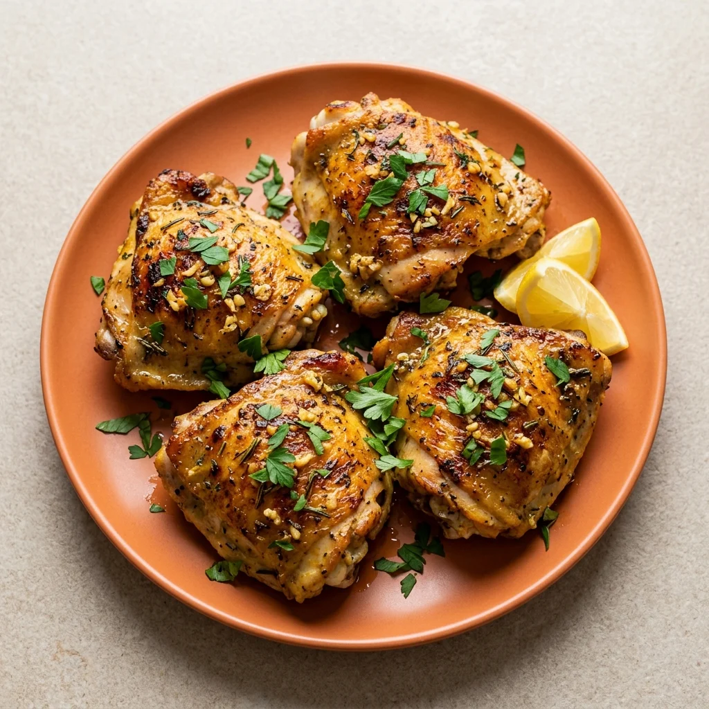 Rosemary-Garlic Roast Chicken Thighs