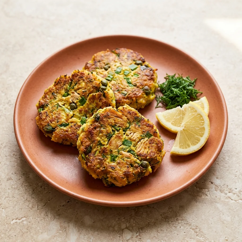 Tuna Cakes with Capers and Dill