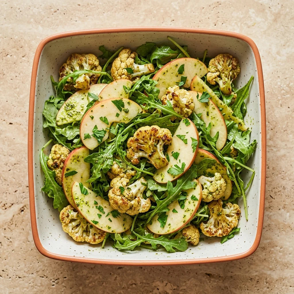 Basil-Pesto Cauliflower & Apple Salad