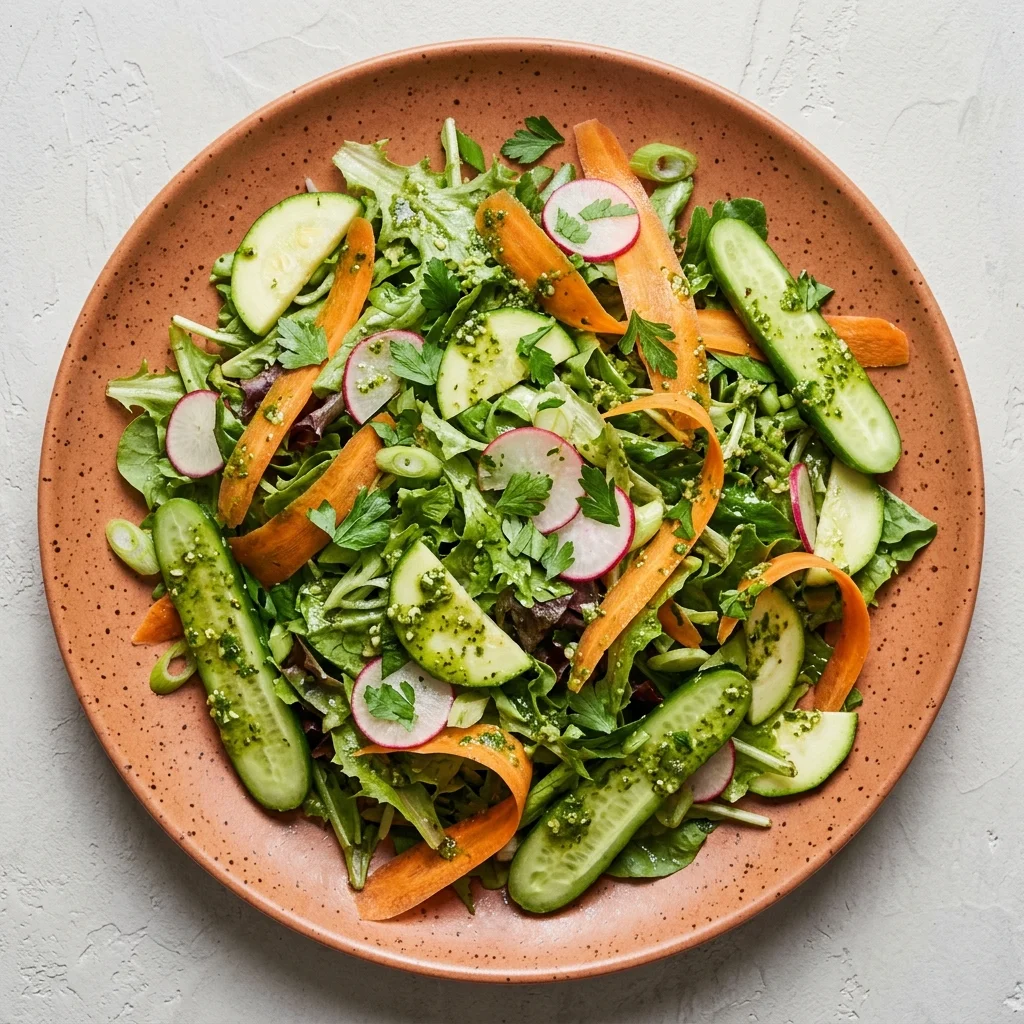 Basil-Pesto Garden Salad