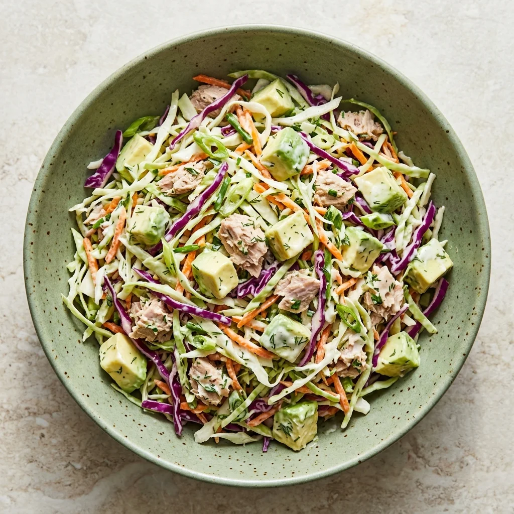 Coconut Ranch Avocado Tuna Slaw