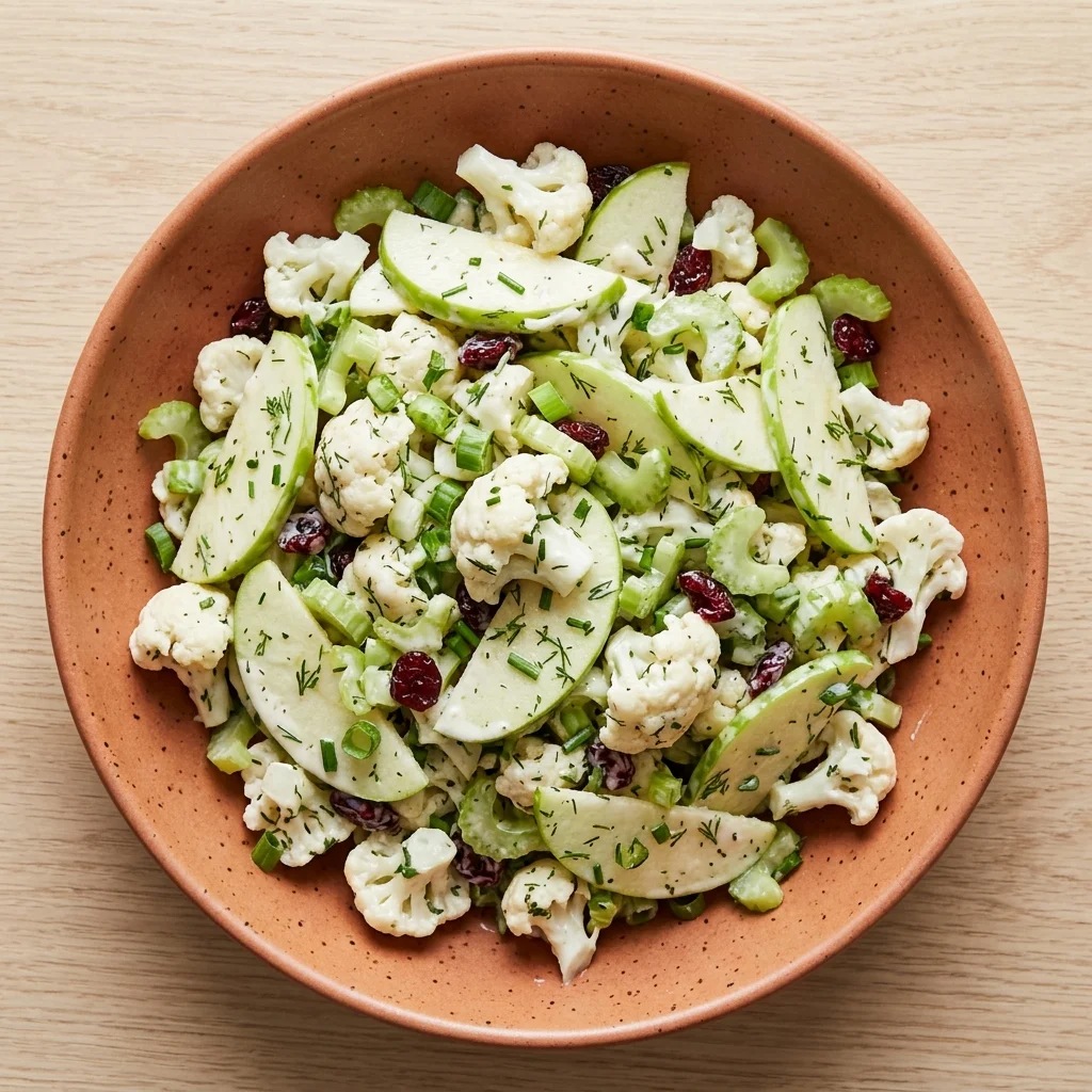 Coconut Ranch Cauliflower Apple Salad