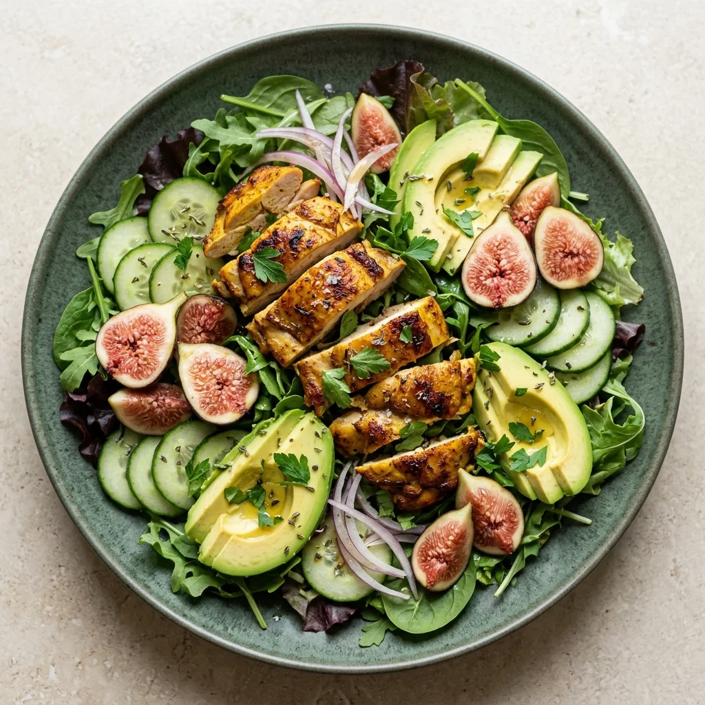 Fig & Chicken Avocado Salad