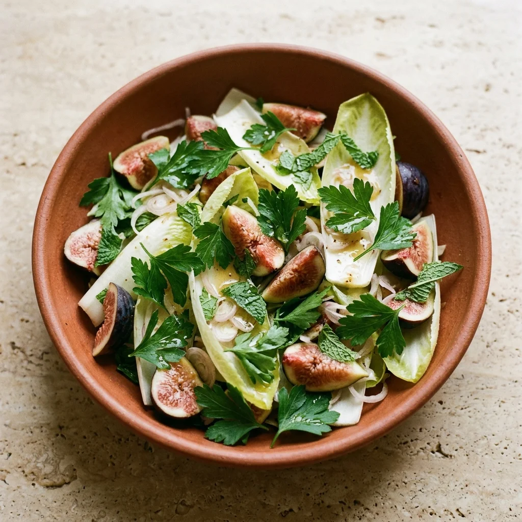 Fig & Endive Salad with Apple Cider Vinaigrette