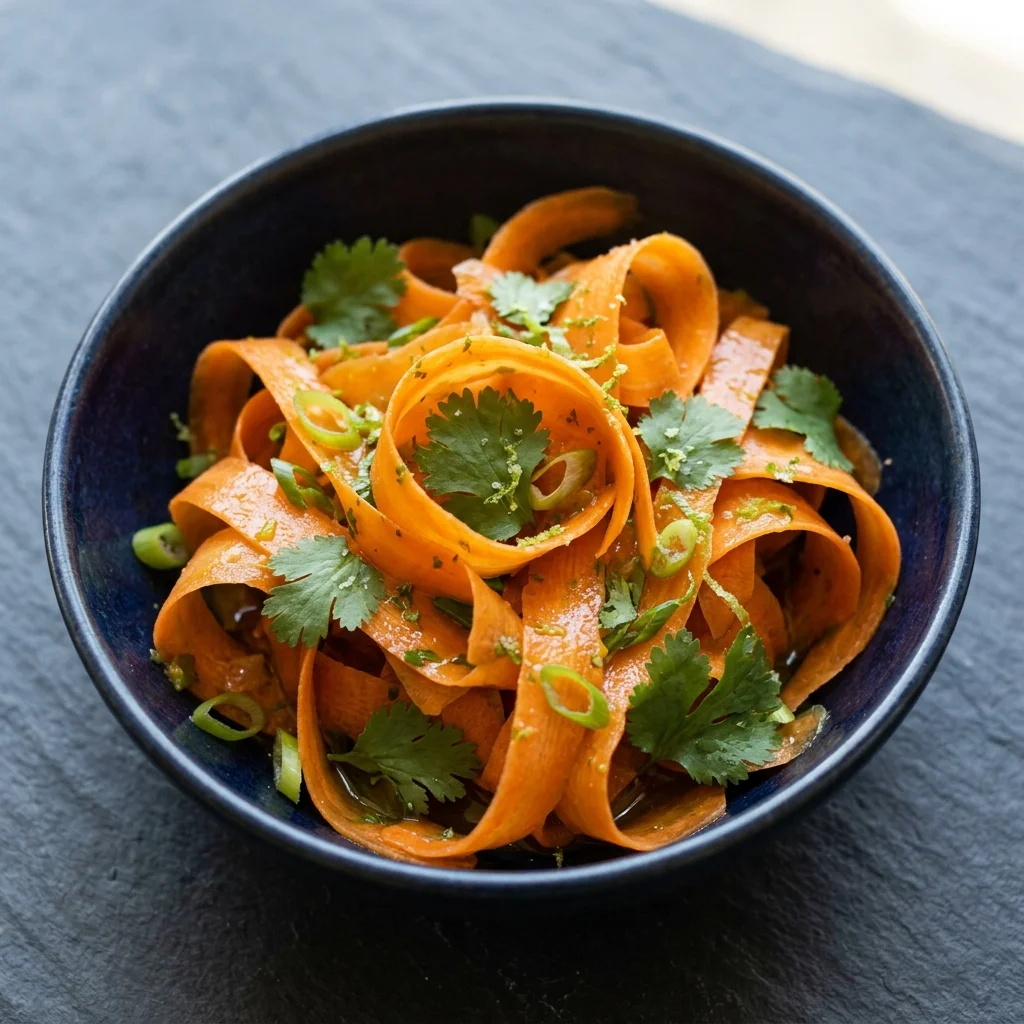 Ginger-Lime Carrot Ribbon Salad