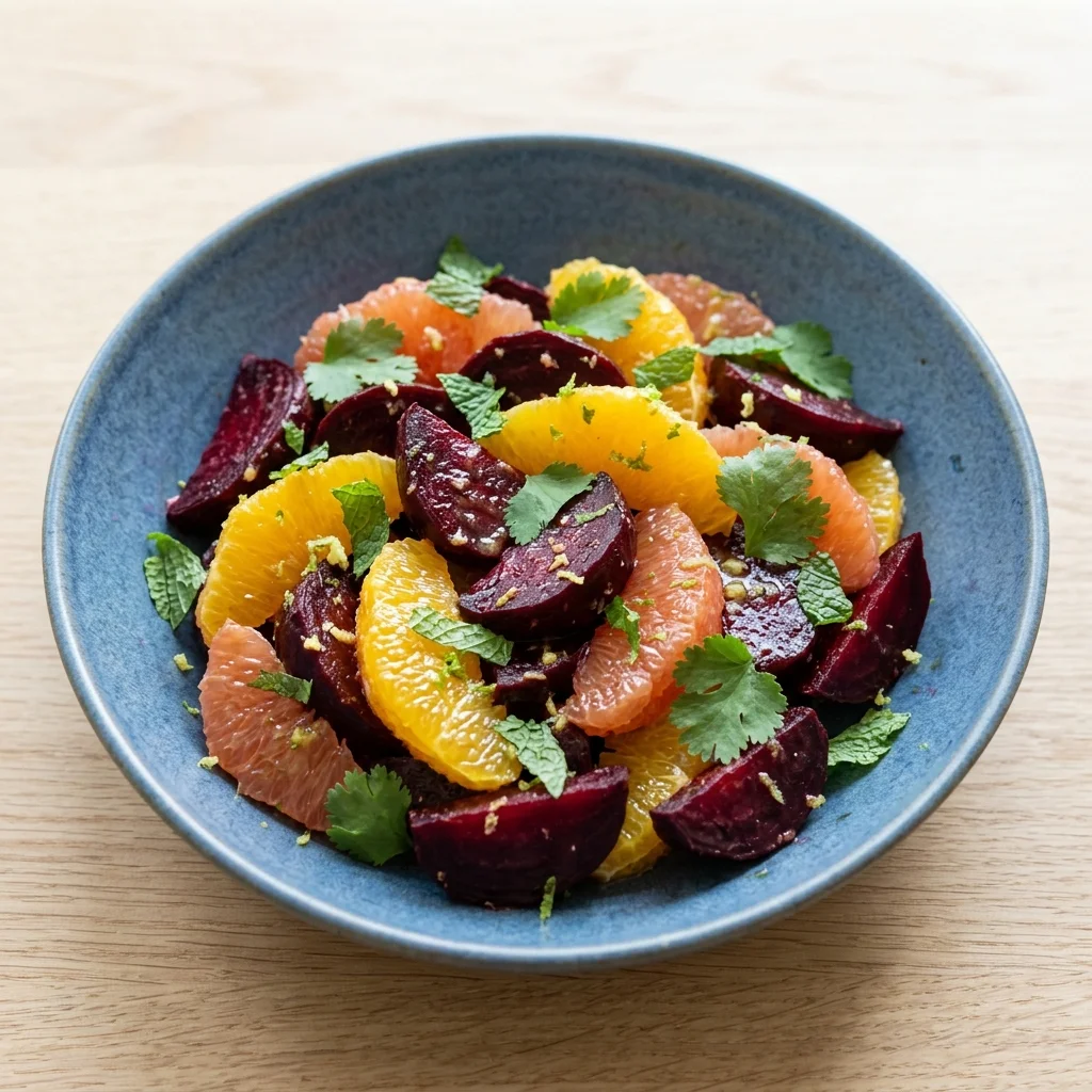 Roasted Beet Salad with Ginger-Lime Dressing
