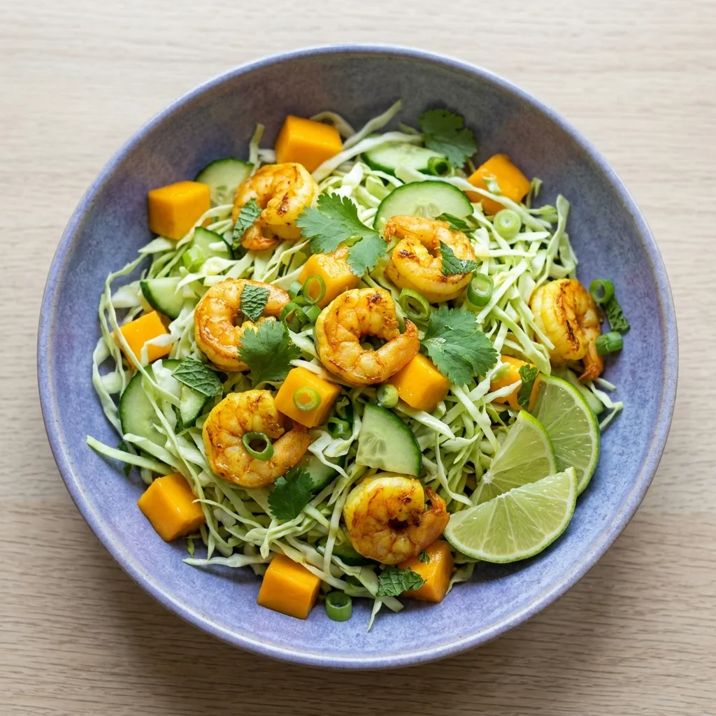 Ginger-Lime Mango Shrimp Salad