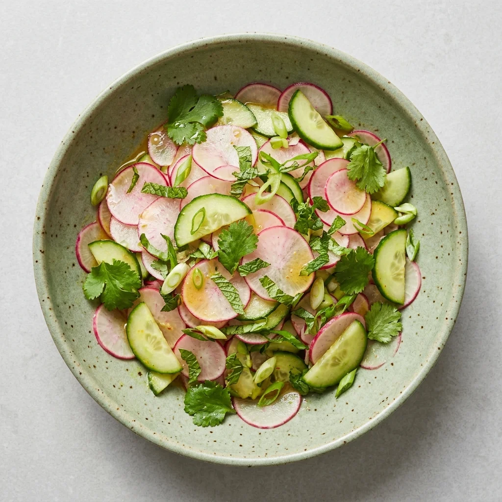 Ginger-Lime Radish & Cucumber Salad