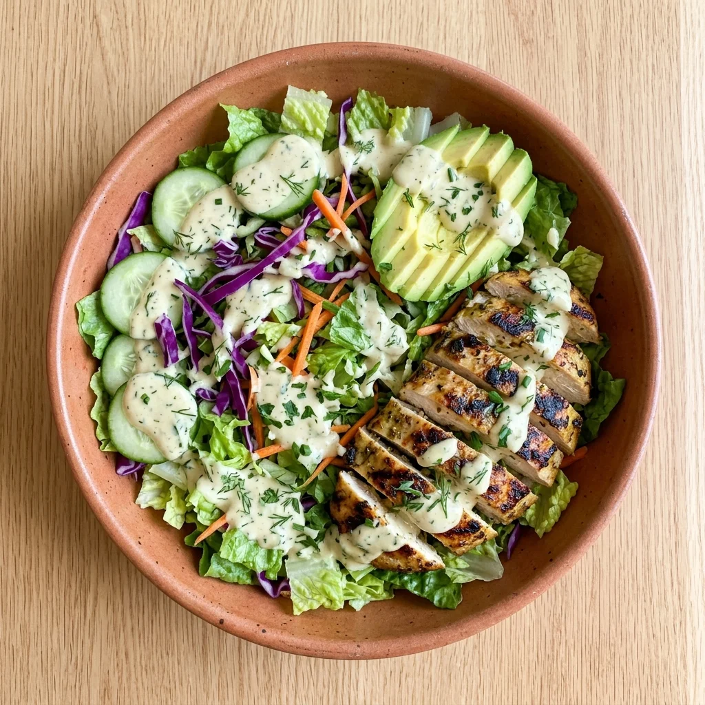 Grilled Coconut-Ranch Chicken Salad