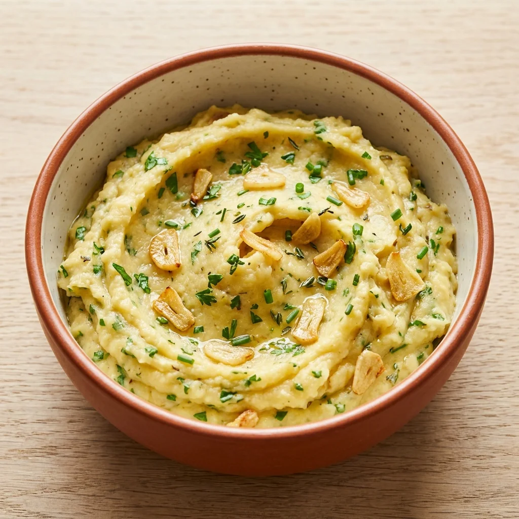 Garlic-Herb Plantain Mash