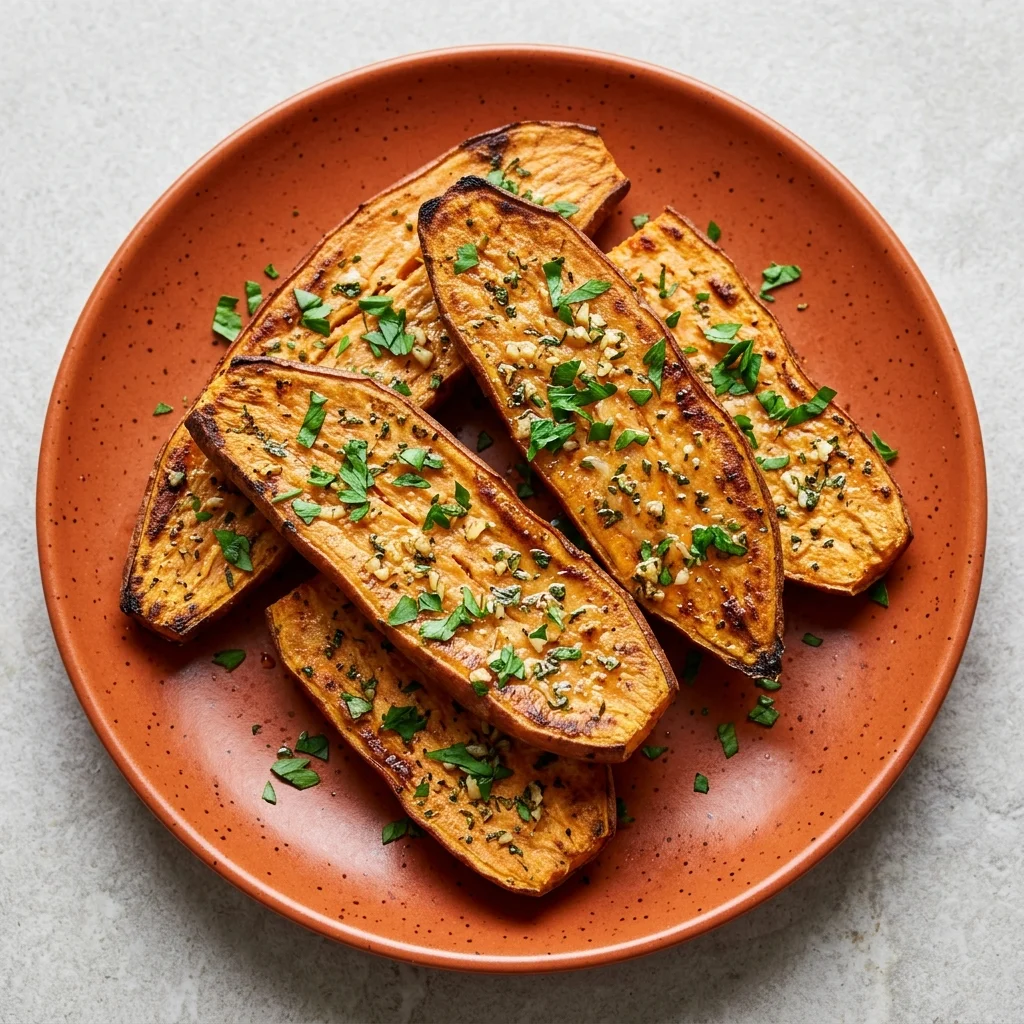 Garlic-Herb Sweet Potato Toast