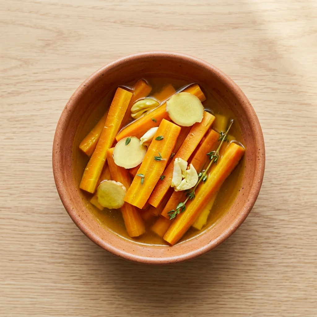 Ginger & Turmeric Pickled Carrots