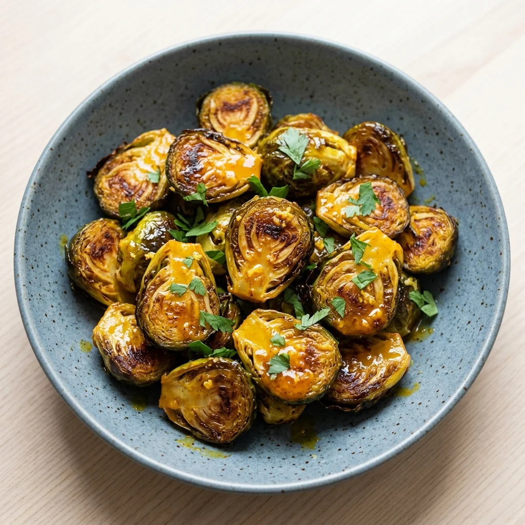 Roasted Brussels Sprouts with Apple Cider Glaze