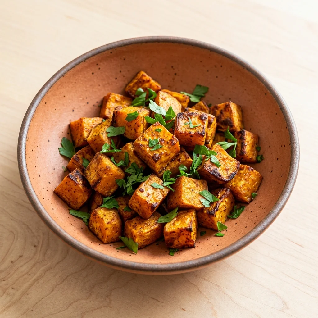 Ceylon Cinnamon Roasted Sweet Potato Cubes