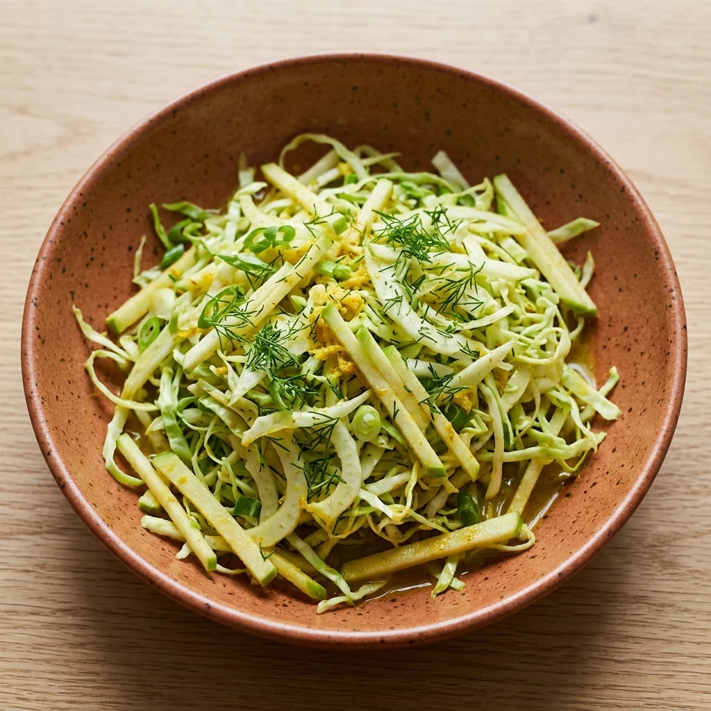 Ginger-Lime Fennel & Apple Slaw