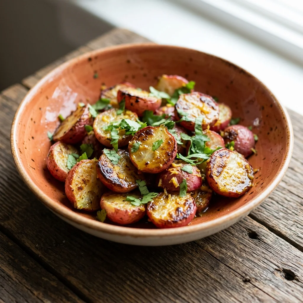 Ginger-Lime Roasted Radishes